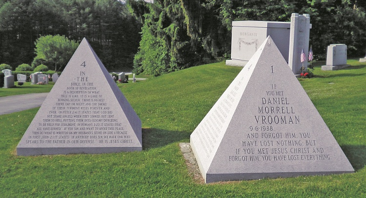 Rock of Ages Blue Gray Granite Pyramids Hope Cemetery-1