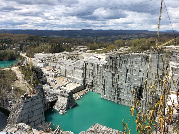 Rock of Ages E.L. Smith Quarry in Barre, Vermont in high resolution color 