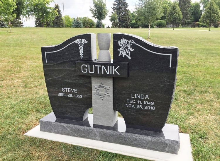 traditional headstone for cremation Rock of Ages