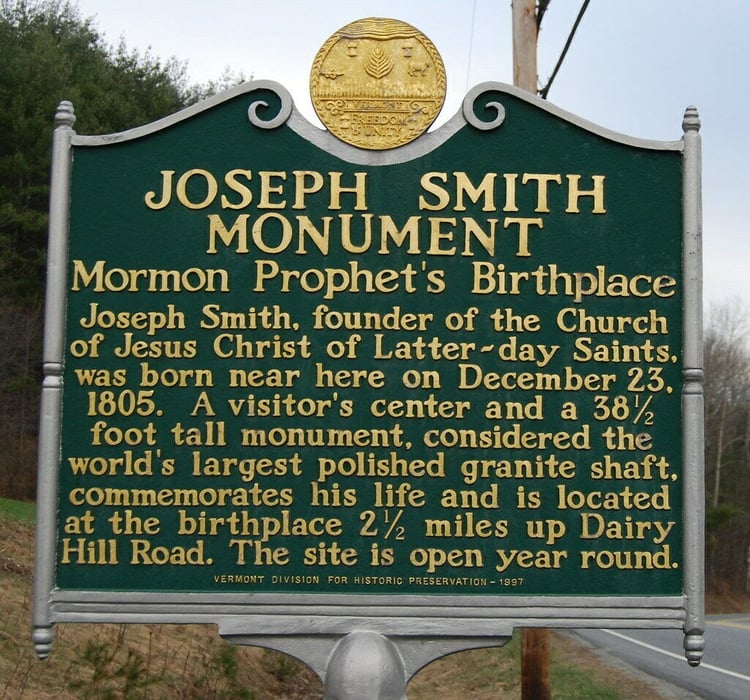 Famous historical monument, The Joseph Smith Memorial was constructed over 100 years ago and still stands 
