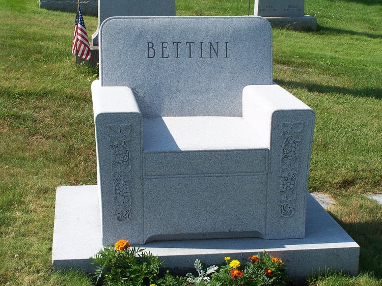 ROA_Bettini_Blue Gray_Memorials_Hope Cemetery_Arm Chair_Hand Carved Grapes and Leaves (4)