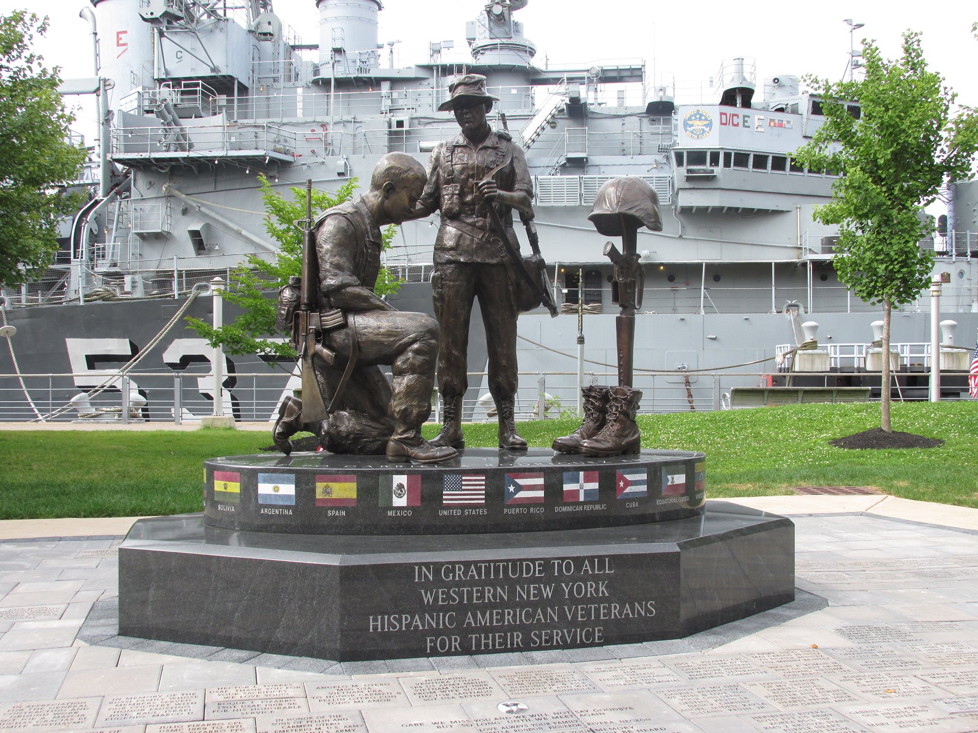 ROA_Hispanic American Veterans Memorial_Black Mist_Civic Memorials_Western NY (3)